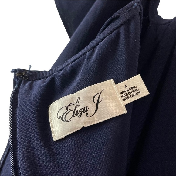 ELIZA J COLD SHOULDER FLORAL ORGANZA MAXI DRESS GOWN - Picture 12 of 15